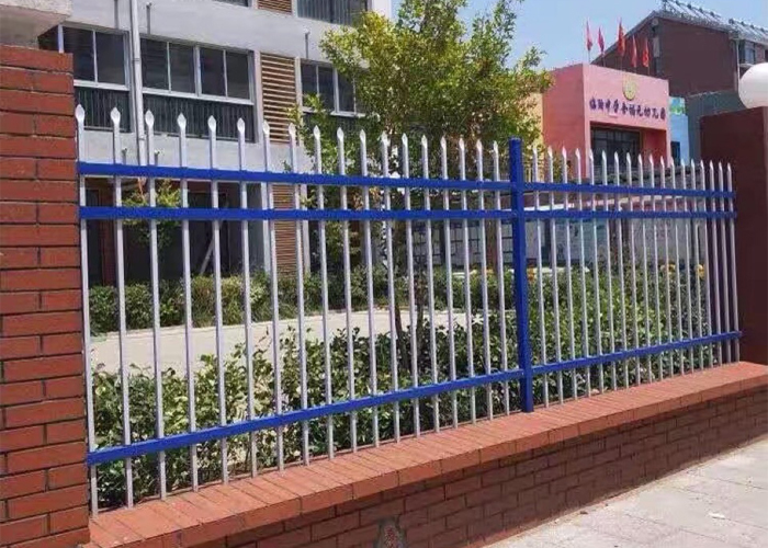 江西学校幼儿园锌钢围栏护栏工程案例